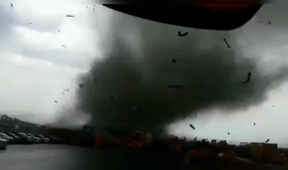 Tornada en Apodaca: así se vio el fenómeno metereológico en el  estado de Nuevo León [VIDEO]