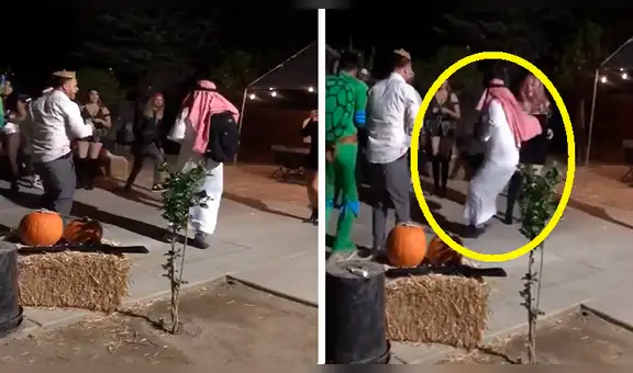 Facebook viral: se infiltra en fiesta privada vestido de árabe y asusta a todos con 'bomba' [VIDEO]