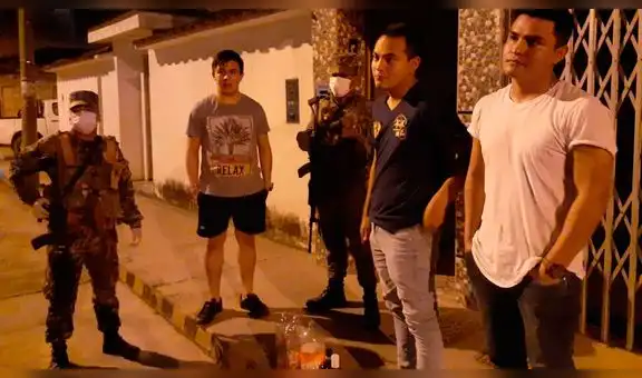 Coronavirus: jóvenes son detenidos por libar licor durante cuarentena en Rioja [VIDEO]