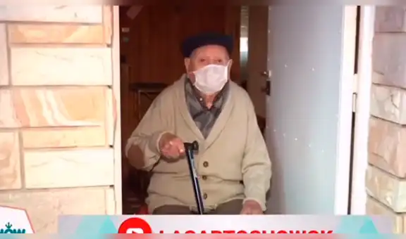 Anciano cumple 102 años y explica sus mejores secretos para llegar con salud a esa edad [VIDEO]