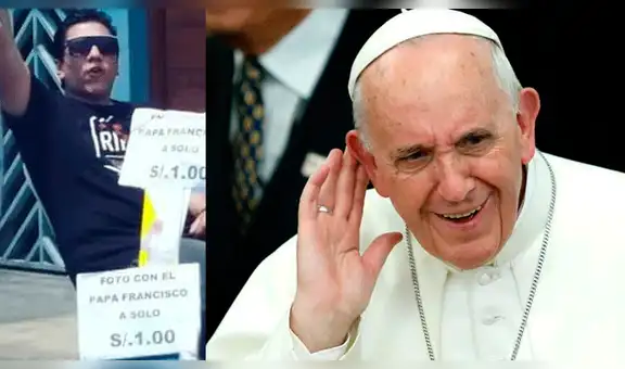 En Facebook, Ofrecía fotos con el papa Francisco a un sol y se viraliza