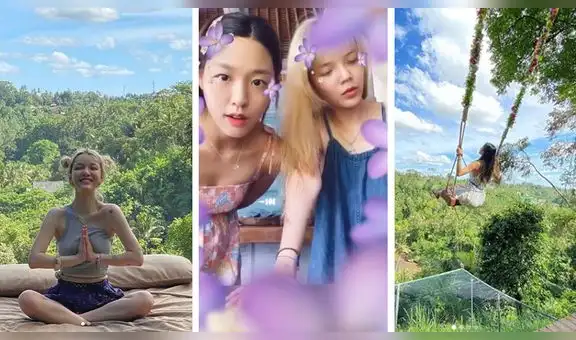 Jimin y Seolhyun de AOA presumen sus vacaciones en Bali [VIDEO]