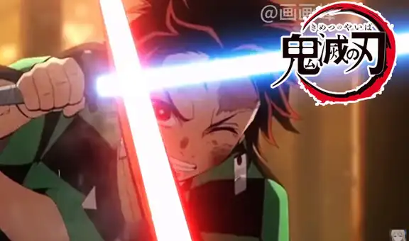 Kimetsu no Yaiba: ¡Increíble! Así ve hubieran visto las peleas con sables láser [VIDEO]