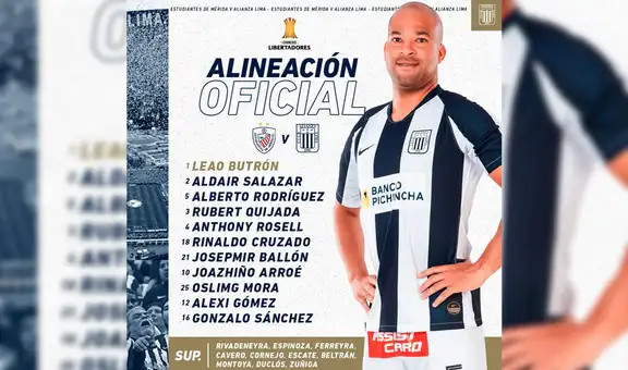 Alianza Lima vs. Estudiantes: el once ‘blanquiazul’ de Mario Salas por la Copa Libertadores