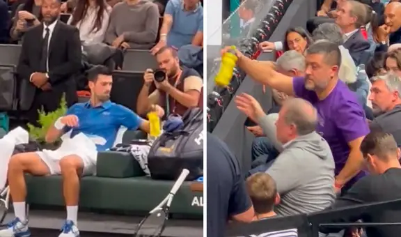 Video de preparado que se le alcanzó a Novak Djokovic en París se volvió viral