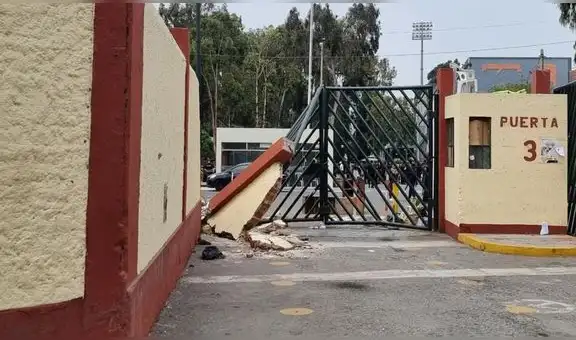 Así quedó la puerta de San Marcos tras ingreso de la PNP para desalojar a manifestantes