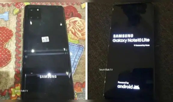 Samsung: se filtran las primeras imágenes reales del Galaxy Note 10 Lite [FOTOS]