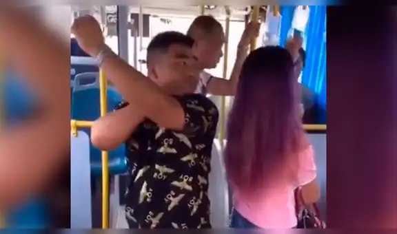 Facebook viral: sujeto recibe cruel castigo por manosear a sexy chica en bus [VIDEO]