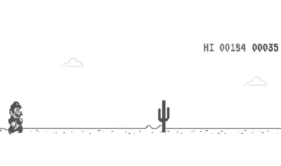 Google Chrome: así puedes reemplazar al dinosaurio T-Rex con Super Mario Bros [FOTOS]