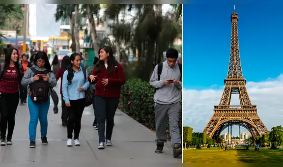 Jóvenes peruanos podrán vivir y trabajar en Francia por un año