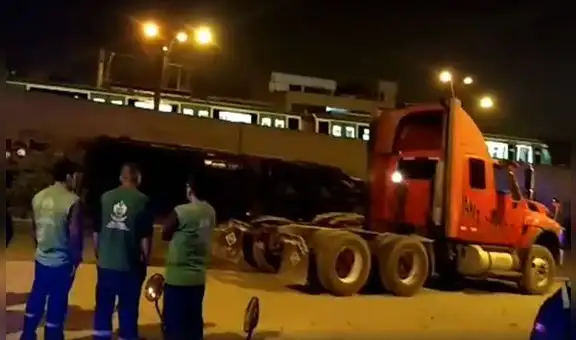 Trabajador de la Municipalidad de SJL muere aplastado por una cisterna [VIDEO] 