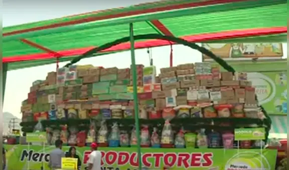 “Voy a compartir con mis vecinos más necesitados”: mujer gana ‘canastón’ con 7 toneladas de alimentos