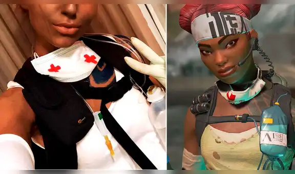 Utilizó capa negra como maquillaje para su cosplay de Apex Legends y le suspenden la cuenta [FOTO]