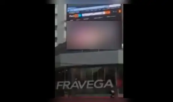 Argentina: hackean pantalla publicitaria y transmiten película porno [VIDEO]