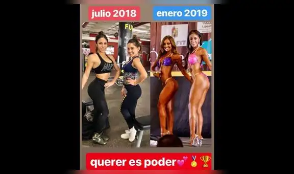 El antes y después de Ximena Hoyos tras ganar competencia de físicoculturismo