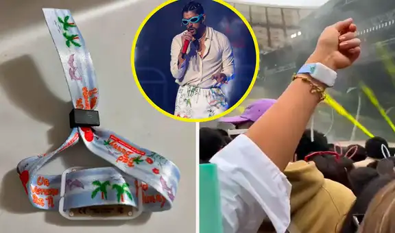 Joven vende a 150 soles la pulsera led que le entregaron gratis en el concierto de Bad Bunny