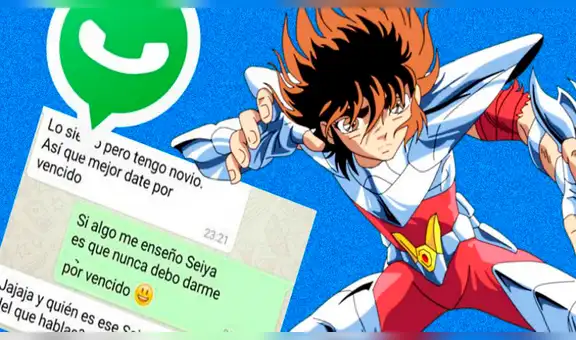 WhatsApp Conversaciones: Se enamora de fan de "Caballeros del Zodiaco" y es viral