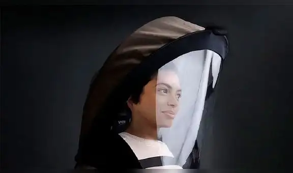 Diseñan protector facial similar a un casco de un astronauta