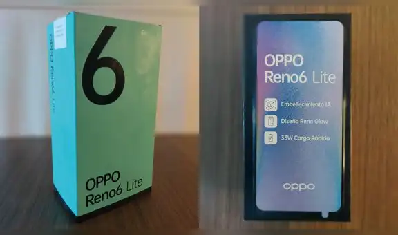OPPO Reno6 Lite: unboxing del nuevo teléfono de gama media con inteligencia artificial y carga rápida