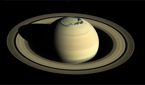 La rara imagen de Saturno tomada de los momentos finales de la sonda Cassini