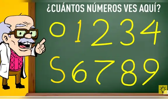 ¿Cuántos números ves en la imagen? El nuevo reto visual que casi nadie puede resolver [VIDEO]
