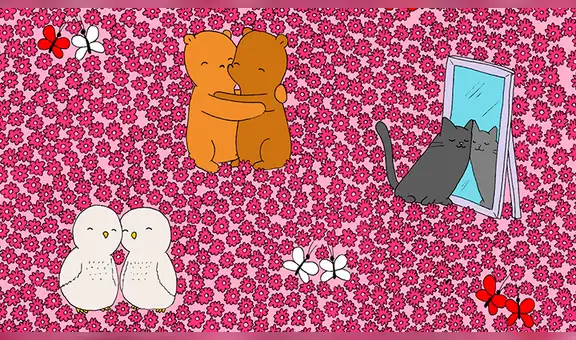 ¿Ves el corazón oculto entre las parejas de animales?: el ‘reto visual’ que no podrás superar [FOTOS]