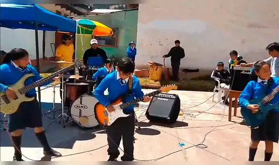 Facebook: escolares de Sicuani tocan rock peruano y el resultado impresiona [VIDEO]