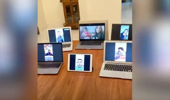 Joven celebra su cumpleaños solo en cuarentena y sus amigos lo sorprenden por videollamada [VIDEO]