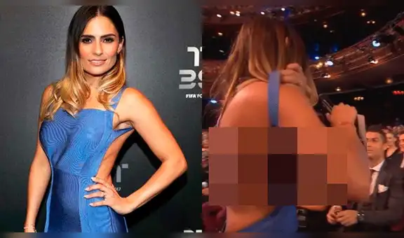 En YouTube, el percance de Layla Anna Lee con su ceñido vestido en los premios 'The Best' [VIDEO]