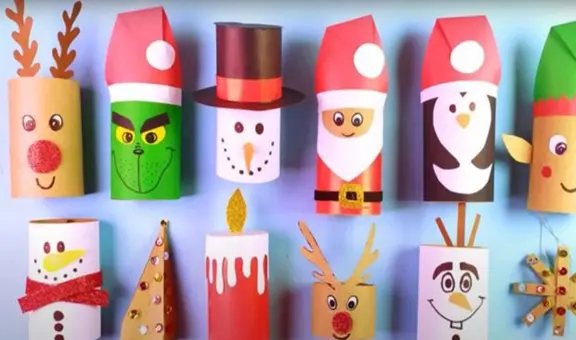 Las mejores manualidades navideñas con reciclaje para decorar esta Navidad