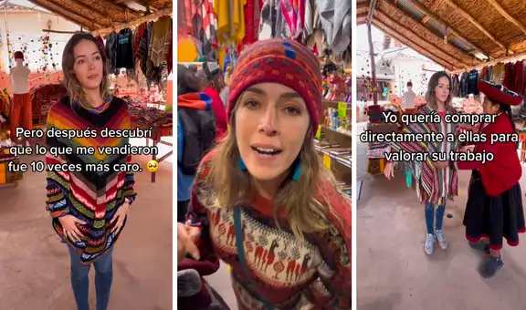 Turista compra poncho de alpaca en Chinchero y afirma que se lo vendieron más caro: “Me estafaron”