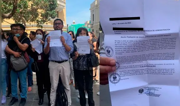 Gestión de Rafael López Aliaga despide cerca de 500 personas con contrato CAS indefinido