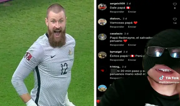Peruanos le dejan comentarios a Andrew Redmayne antes de su partido contra Francia  