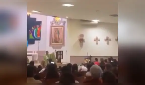 Sacerdote canta ‘Tusa’ en plena misa y fieles lo siguen coreando la canción [VIDEO]