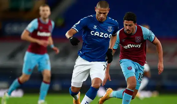 Con James Rodríguez, Everton perdió 1-0 ante West Ham por la Premier League