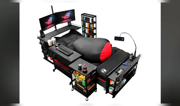 ¿Adiós a las sillas gamer? ‘Camas gamer’ se introducen al mercado y generan polémica por sedentarismo [FOTOS]