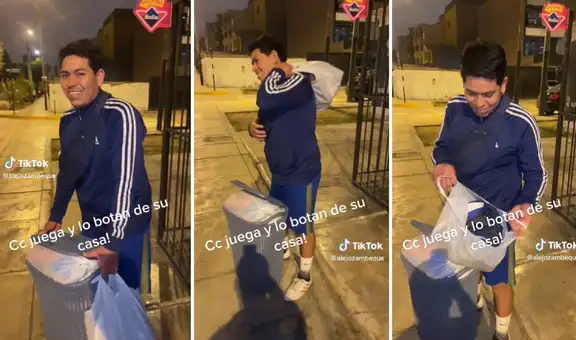 Joven sale a jugar fútbol con sus amigos y al regresar descubre que lo botaron de su casa