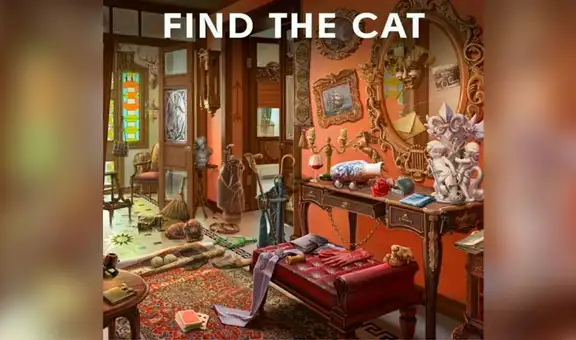 ¿Logras ver al gato escondido en la pintura? El nuevo reto visual que pocos superan [FOTOS]