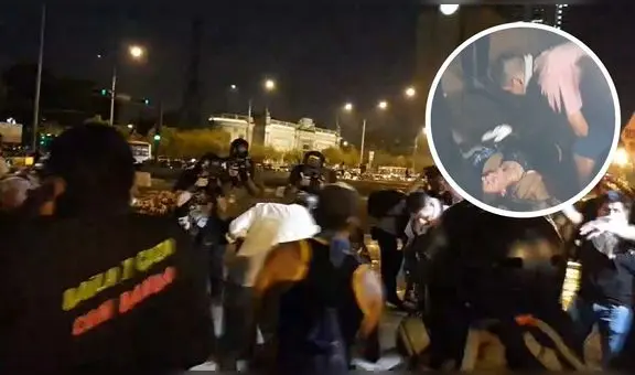 Marchas en Lima: joven se desmaya por bombas lacrimógenas durante manifestaciones