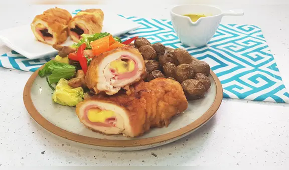 Receta del enrollado de pollo al horno