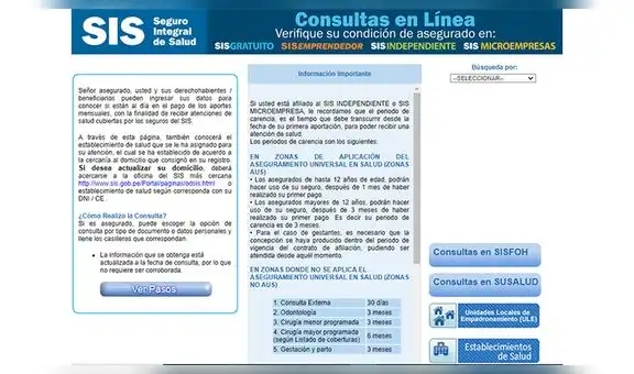 [Consulta] SIS en línea: ¿cómo afiliarme si no estoy asegurado?