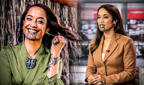 Oriini Kaipara, la primera periodista con un tatuaje facial: ¿qué significa su marca en el rostro?