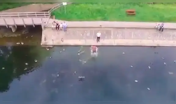 Facebook  viral: joven nota que su dron está cayendo tras quedarse sin batería y hace lo impensado para salvarlo [VIDEO]