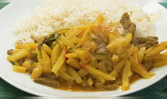 Receta del olluquito de carne