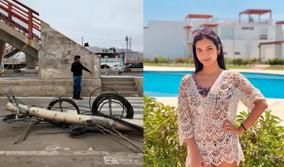 Cañete: joven modelo fallece al caerle un poste cuando esperaba transporte en la Panamericana Sur