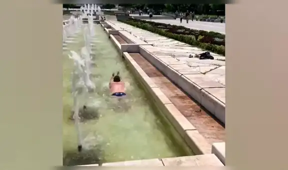 YouTube viral: halla bañista ‘muerto’ en una pileta, se acerca y casi muere del susto  [VIDEO]