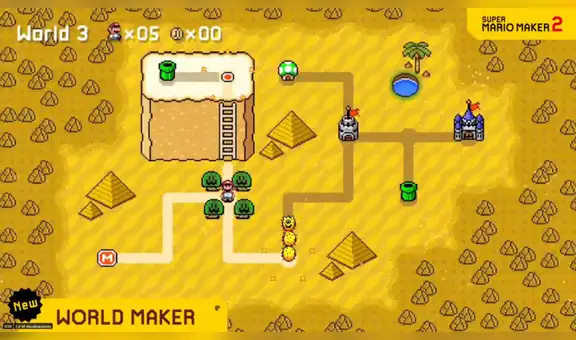 Super Mario Maker 2 recibe creador de mapas y el aspecto de Super Mario Bros 2 [VIDEO]