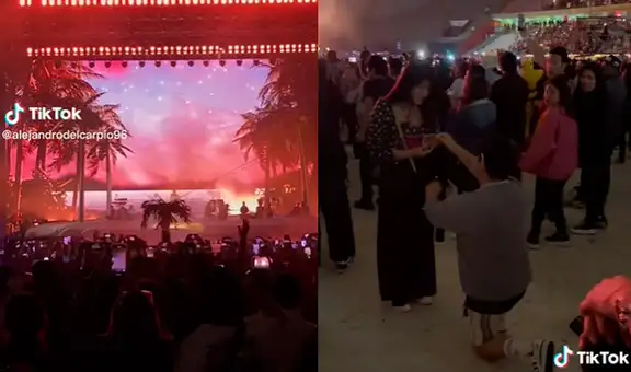 Joven pidió la mano de su novia mientras Bad Bunny cantaba “Ojitos lindos”
