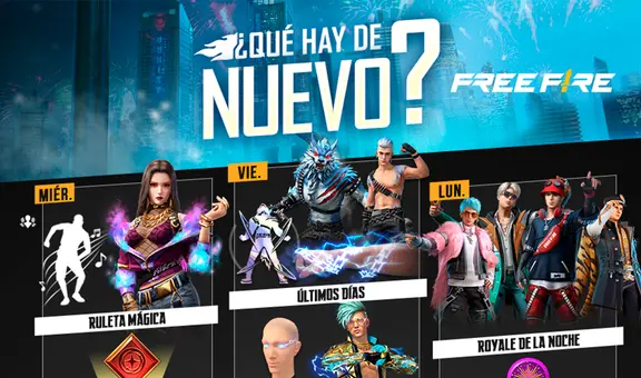 Free Fire lanza la nueva agenda semanal del 4 al 10 de enero con Dragones del Cielo