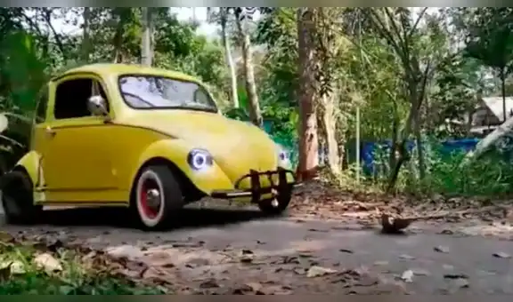 Arregla auto que halló abandonado en la calle y lo deja como nuevo [VIDEO]